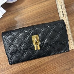 Marc Jacobs | Black Leather Quilted Wallet